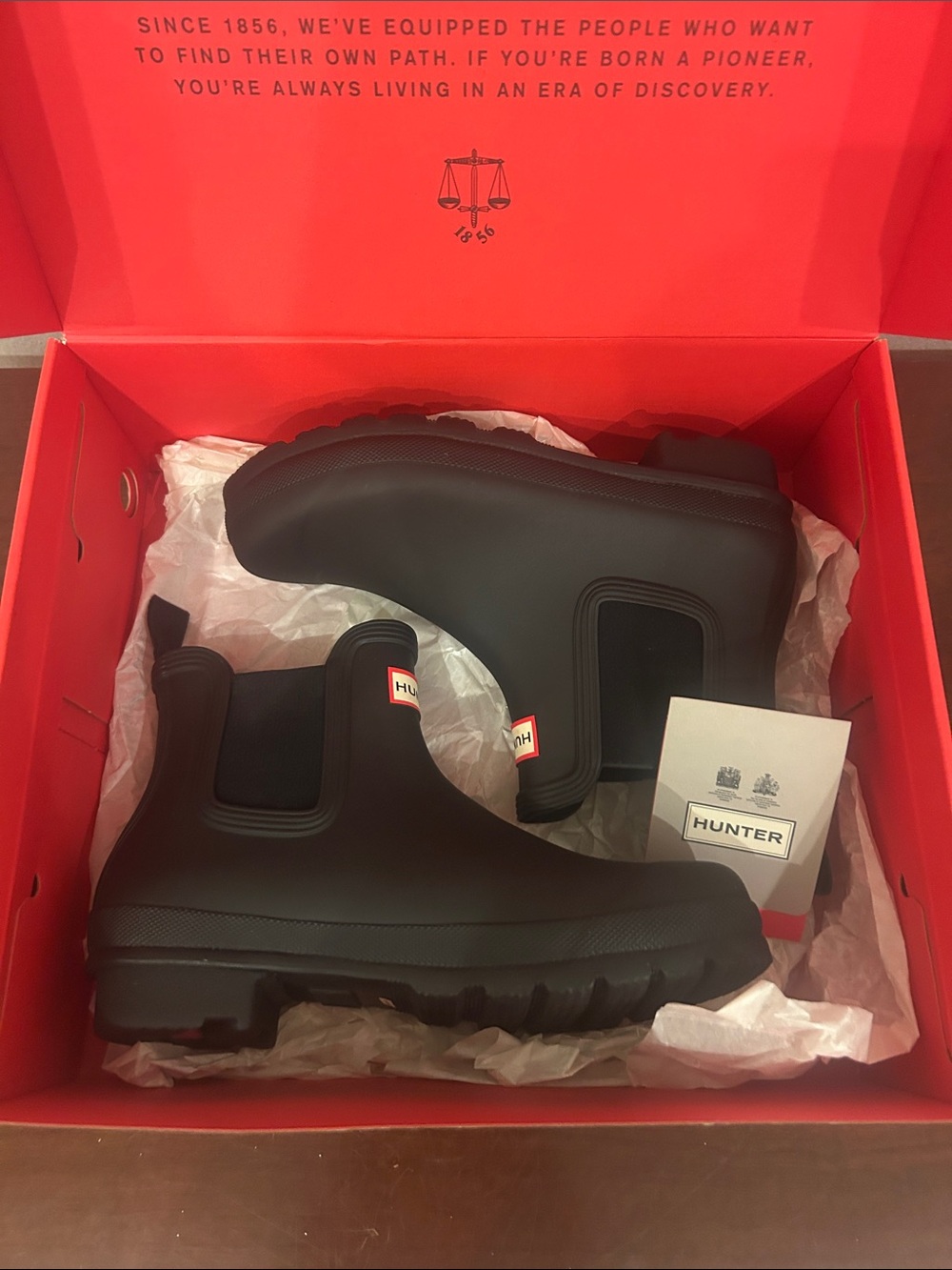 Hunter Black Chelsea Rain Booties